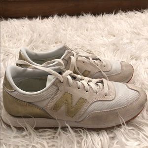Gold j crew new balance